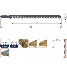 DECOUPEERZAAGBLAD DC340 / T344D (VPE 5)