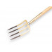 SPITVORK OFFNER 4 TANDEN 27 CM, BRONS, MET STEEL 85 CM.