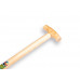 SPITVORK OFFNER 4 TANDEN 27 CM, BRONS, MET STEEL 85 CM.