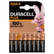 DURACELL ALKALINE PLUS 100 AAA 8ST.