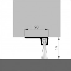 TOCHTPROFIEL/BORSTELPROFIEL IBS-90-18 100 CM