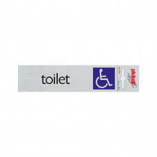 BORD ALULOOK TOILET TOEG. VOOR ROLSTOEL 165X44 MM ZELFKLEVEND