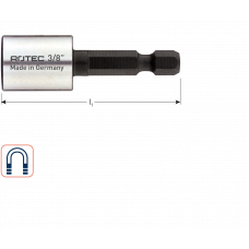 DOPSLEUTEL E6.3X50, MAGNETISCH, SW 1/4'' (VPE 1)