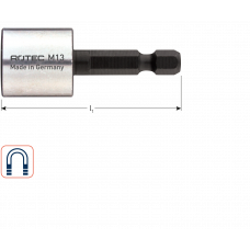 DOPSLEUTEL E6.3X50, MAGNETISCH, SW 10 (VPE 1)