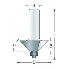 87-6 HM HOEKFREES 45° , D= 31,8, A= 45