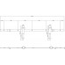 SCHUIFDEURSYSTEEM 2 METER, HANGROLLEN PIJLVORM 290MM, STAAL MAT ZWART