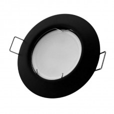 INBOUWSPOT ROND 51MM VAST ZWART