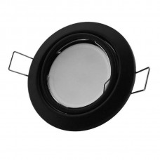 INBOUWSPOT ROND 51MM KANTEL ZWART