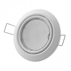 INBOUWSPOT ROND 51MM KANTEL WIT