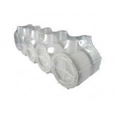 INBOUWDOOS 50MM TRANSPARANT 10ST