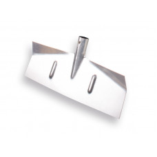 SNEEUWSCHUIVER 40 X 18CM UIT STAALPLAAT, ZONDER STEEL, VERZINKT. RECH