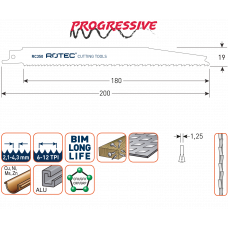 RECIPROZAAGBLAD RC350 / S3456XF (VPE 5)