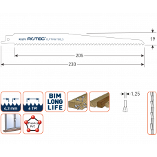 RECIPROZAAGBLAD RC270 / S1111DF (VPE 5)