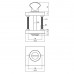 WC-SLUITING 8MM VERDEKT MET NOKKEN VIERKANT 55X55X10MM ZAMAK ANTRACIET