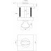 WC-SLUITING 8MM VERDEKT MET NOKKEN VIERKANT 53X53X10MM ZAMAK CHROOM/NI