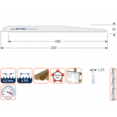 RECIPROZAAGBLAD RC200 / S1344D(VPE 5)