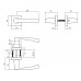 DEURKRUK MOORA OP ROZET 50X50X10 MM + 7MM NOKKEN ZWART DEURKRUK MOORA OP ROZET 50X50X10 MM + 7MM NOKKEN ZWART