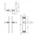 DEURKRUK TON BASIC MET SCHILD GROEF 235X43X5MM BLIND NIKKEL