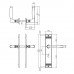 DEURKRUK TON BASIC MET SCHILD GROEF 235X43X5MM SLEUTELGAT 56MM NIKKEL