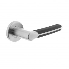 DEURKRUK ELEGANT FUSION OP GEVEERDE STALEN ROZET MET NOKKEN ø55X8MM RV