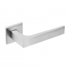 DEURKRUK MOORS NO.1 MET VIERKANTE ROZET 50X50X5MM GEVEERD RVS