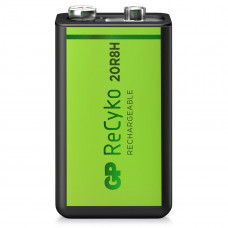 9V BATTERIJ OPLAADBAAR GP NIMH 200 MAH RECYKO 1,2V 1 STUK