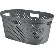 WASMAND INFINITY DOTS 40 LITER DONKER GRIJS