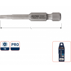 PRO KRACHTBIT T 25 L=50, E6.3,TAMPER-RESIST., BASIC (VPE 2)