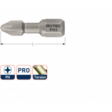 PRO TORSIONBIT PH 2, L=25, C6.3, BASIC (VPE 2)