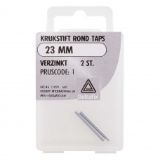 KRUKSTIFT ROND TAPS VERZINKT 23 MM 2 ST