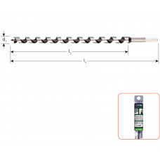 SLANGENBOOR SILVER-LINE, ø16X385X460