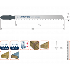 DECOUPEERZAAGBLAD DC190 / T101BR (VPE 2)