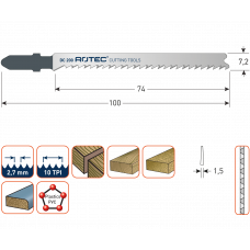 DECOUPEERZAAGBLAD DC200 / T101B (VPE 2)