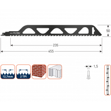 RECIPROZAAGBLAD RC820 / S2243HM (VPE 1)