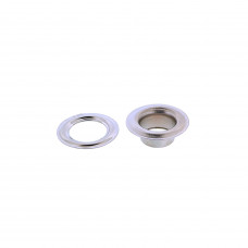 ZEILRING MET TEGENRING ROND 12 MM NIKKEL 1 ST.