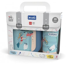 ROTHO LUNCHBOX EN SCHOOLBEKER SET TO GO MEMORY KIDS EXPLORER GIRLS