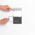RENEW TOILETROLHOUDER MET KLEP MATT STEEL