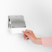 BRABANTIA RENEW TOILETROLHOUDER MET KLEP MATT STEEL