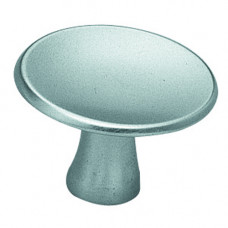 KNOP ROND 40MM + BOUT M4 NIEUW ZILVER