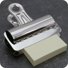 DOCUMENTKLEMMEN MET BULLDOG CLIP, 75 X 70 MM, METAAL, VERNIKKELD