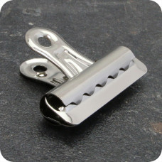 DOCUMENTKLEMMEN MET BULLDOG CLIP, 54 X 44 MM, METAAL, VERNIKKELD