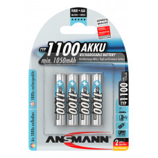 NIMH ACCU NIMH ACCU MICRO AAA TYP 1100 (MIN. 1050 MAH) 4ER BLISTERVERPAKKING