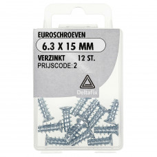 EUROSCHROEF VZ 6.3 X 15 MM 12ST