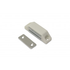 MAGNEETSNAPPER 8-SERIE MET METALEN TEGENPLAAT 6 KG WIT