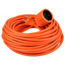VERLENGSNOER 20 METER 2X1,5MM H05VV ORANJE