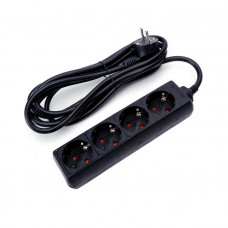 STEKKERDOOS 4V 1,5M 3X1,5Q ZWART
