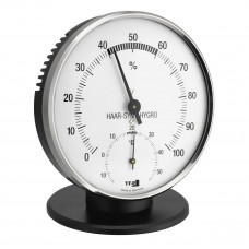 TFA THERMO / HYGROMETER ANALOOG Ã˜102MM - MET METALEN RING ( STUK(S) )