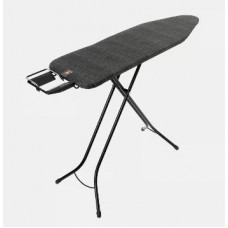 BRABANTIA STRIJKPLANK 124X38CM MAAT=B VOOR STOOMSTRIJKIJZER DENIM BLACK FAIRTRADE KATOEN