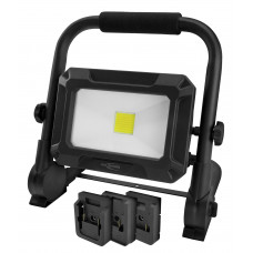 LED-SCHIJNWERPER VOOR 18V GEREEDSCHAPSACCU'S (INCL. ADAPTERPLATEN VOOR BOSCH, MAKITA, MILWAUKEE/DEWALT) FL30W 18V