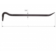 ATHLET KOEVOET, ZWART, ZESKANT 18MM, L=400